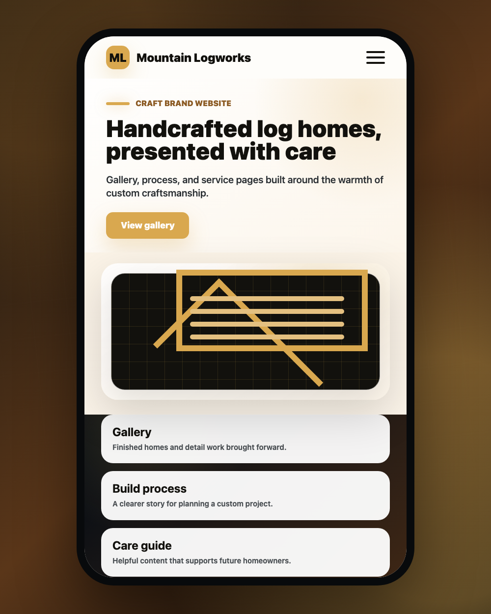 Mountain Logworks inset project preview