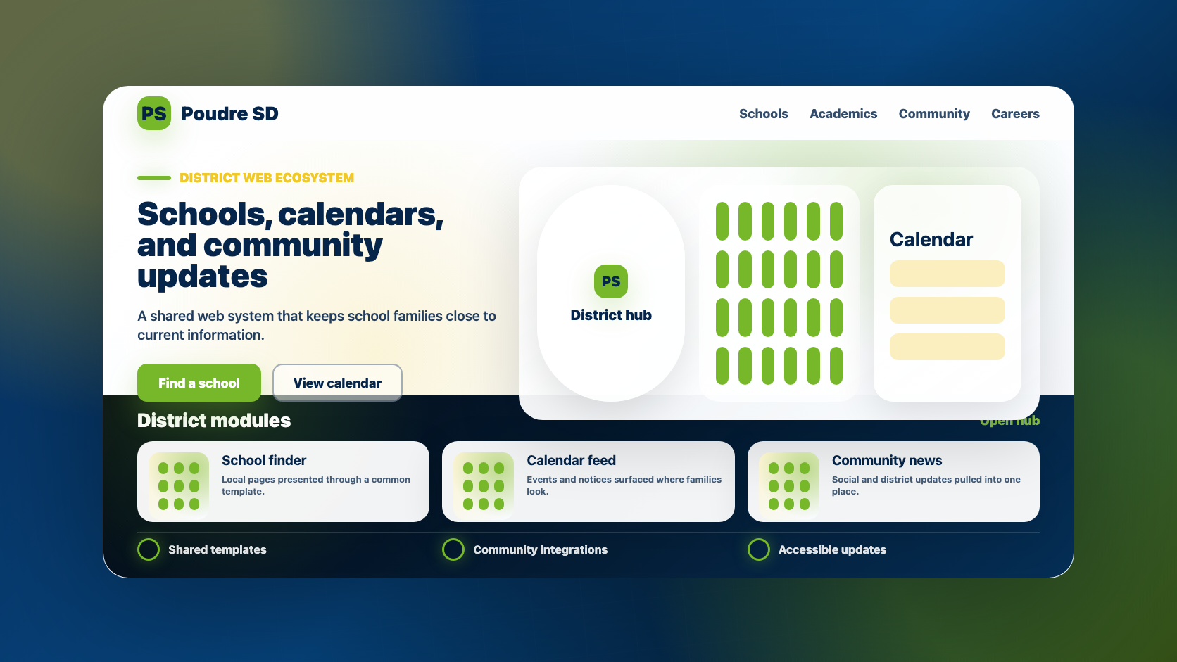 Poudre School District card project preview