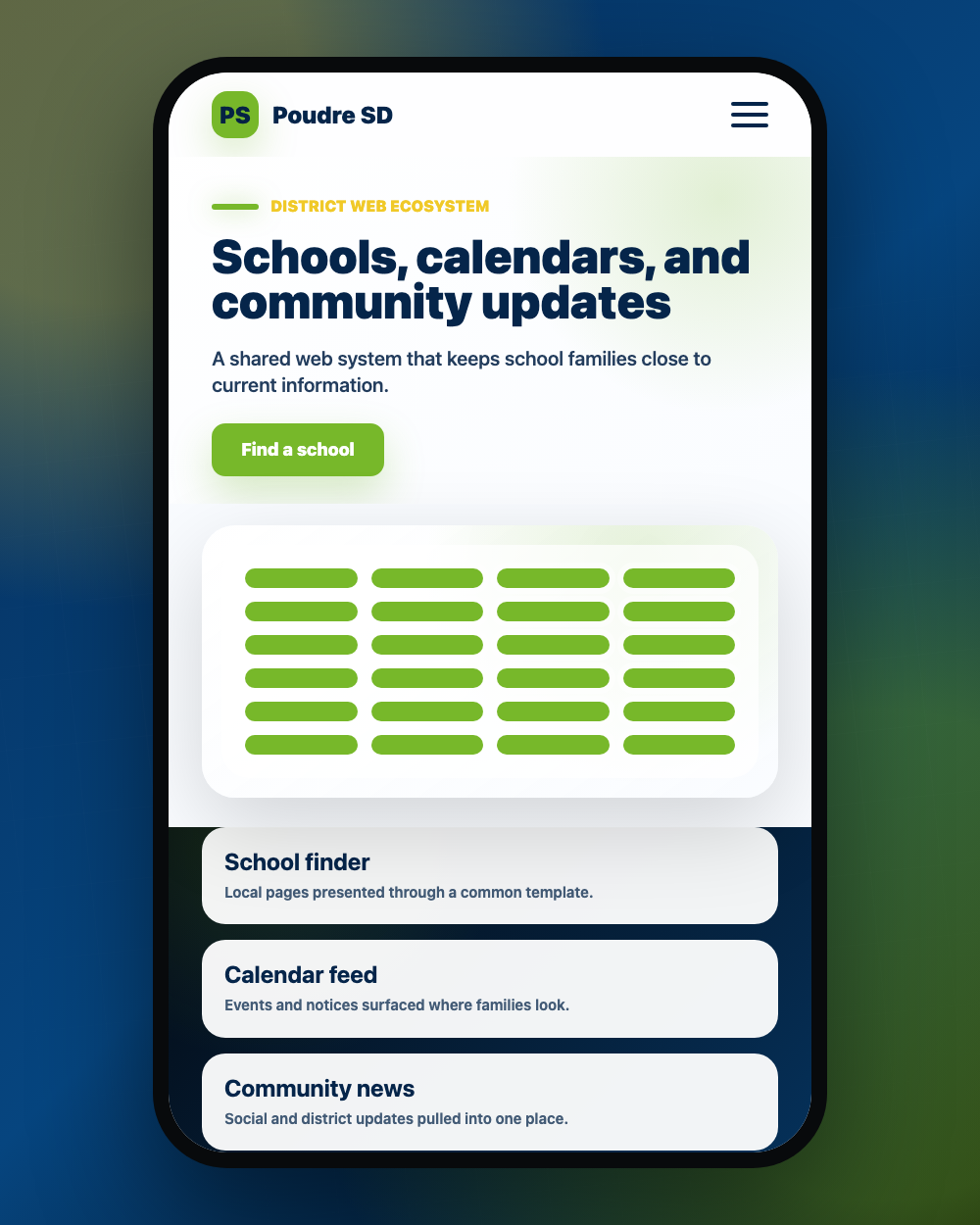 Poudre School District inset project preview